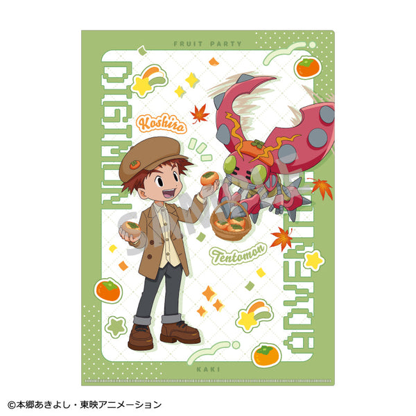 『デジモンアドベンチャー』A4シングルクリアファイル 泉光子郎&テントモン 城戸丈&ゴマモン/フルーツパーティー