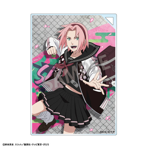 『NARUTO-ナルト- 疾風伝』【BOX】トレーディングアクリルプレート/学園