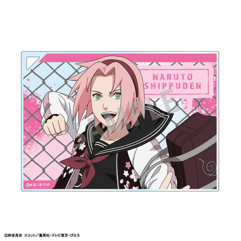 『NARUTO-ナルト- 疾風伝』【BOX】トレーディングアクリルプレート/学園