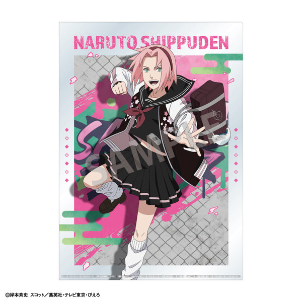『NARUTO-ナルト- 疾風伝』A4シングルクリアファイル 春野サクラ/学園