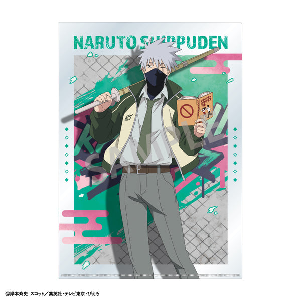 『NARUTO-ナルト- 疾風伝』A4シングルクリアファイル はたけカカシ/学園