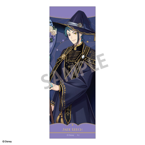 『ディズニー ツイステッドワンダーランド』ロングスクエア缶バッジ ジェイド・リーチ/ブルームバースデーver.