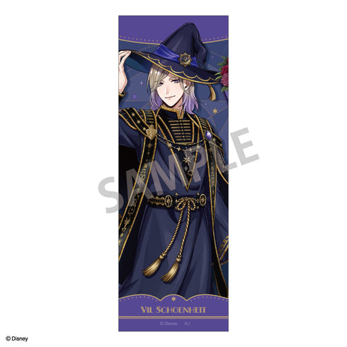 『ディズニー ツイステッドワンダーランド』ロングスクエア缶バッジ ヴィル・シェーンハイト/ブルームバースデーver.