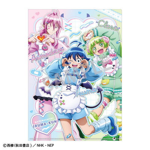『魔入りました!入間くん』A4シングルクリアファイル 鈴木入間&アスモデウス・アリス&ウァラク・クララ/ジャージメイド
