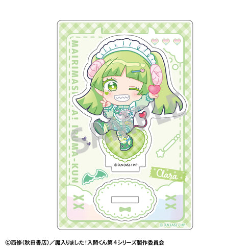 『魔入りました!入間くん』ミニアクリルスタンド ウァラク・クララ/ジャージメイド 描き起こし