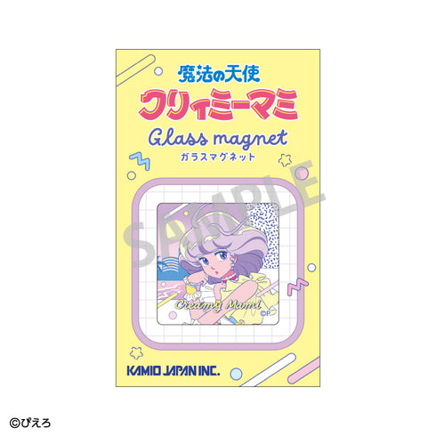『魔法の天使クリィミーマミ×魔法のプリンセスミンキーモモ』ガラスマグネット クリィミーマミA/レトロテイスト