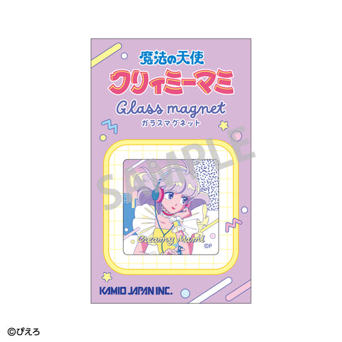 『魔法の天使クリィミーマミ×魔法のプリンセスミンキーモモ』ガラスマグネット クリィミーマミB/レトロテイスト