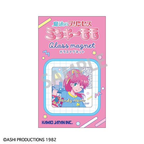 『魔法の天使クリィミーマミ×魔法のプリンセスミンキーモモ』ガラスマグネット ミンキーモモ(変身後)A/レトロテイスト