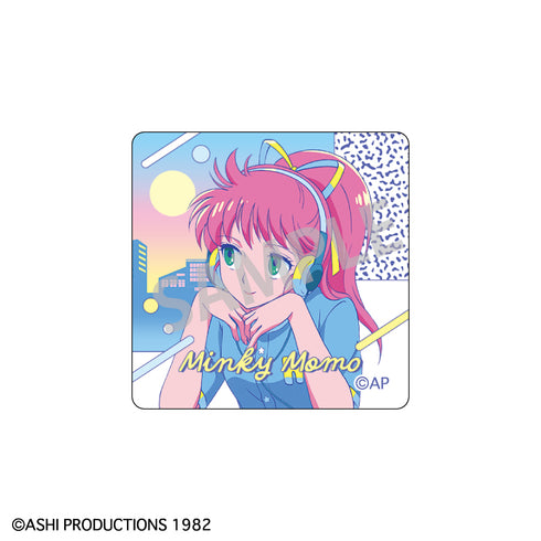 『魔法の天使クリィミーマミ×魔法のプリンセスミンキーモモ』ガラスマグネット ミンキーモモ(変身後)B/レトロテイスト