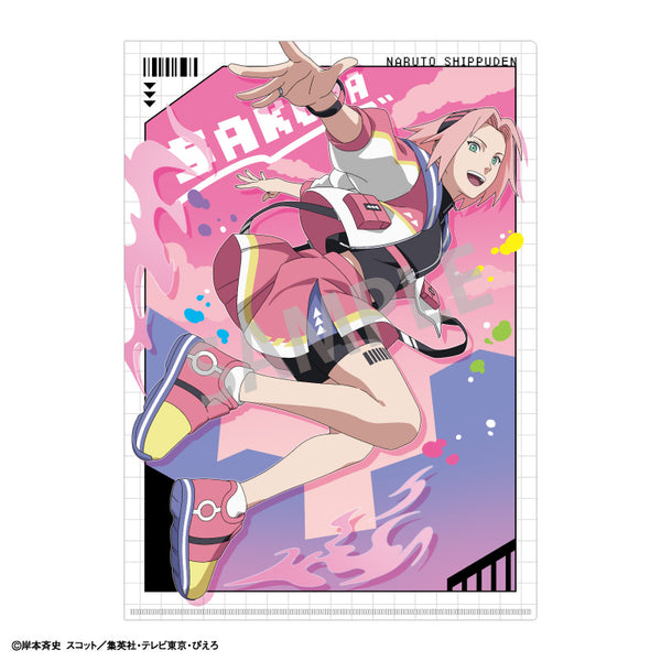 《火影忍者 疾风传》A4单面透明文件夹 春野樱/跑酷
