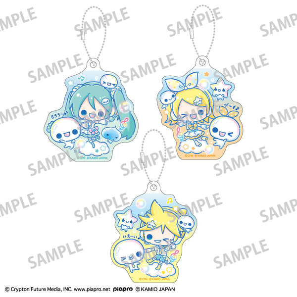 『初音ミク×ぷくぷくあわわちゃん』アクリルキーホルダーセット 初音ミク・鏡音リン・鏡音レン