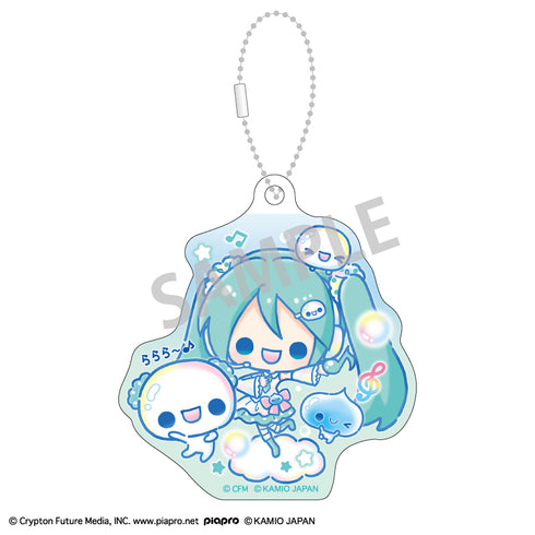 『初音ミク×ぷくぷくあわわちゃん』アクリルキーホルダーセット 初音ミク・鏡音リン・鏡音レン