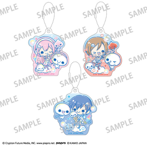 『初音ミク×ぷくぷくあわわちゃん』アクリルキーホルダーセット 巡音ルカ・MEIKO・KAITO