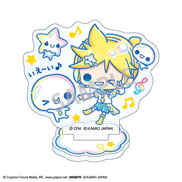『初音ミク×ぷくぷくあわわちゃん』ミニアクリルスタンド 鏡音レン