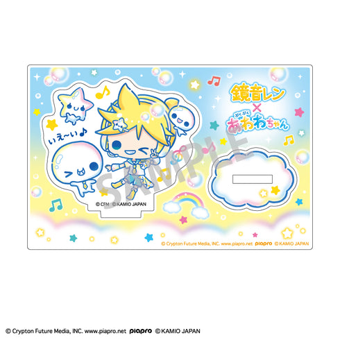 『初音ミク×ぷくぷくあわわちゃん』ミニアクリルスタンド 鏡音レン