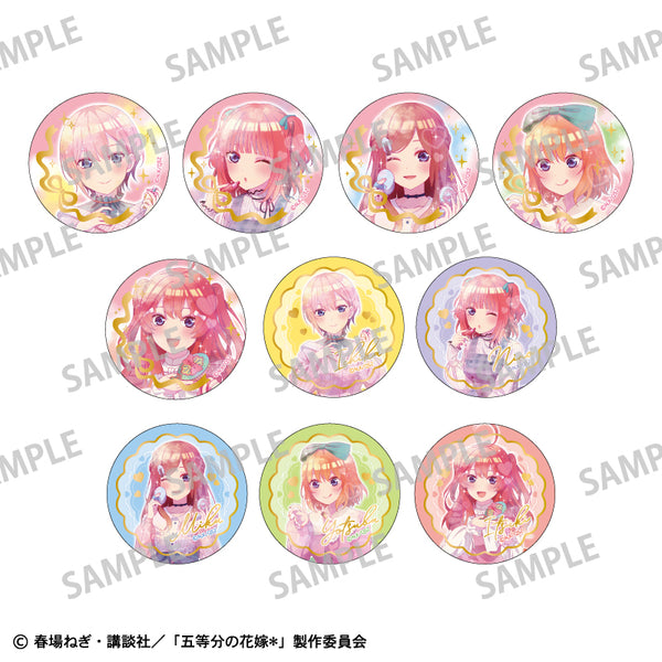 『五等分の花嫁*』【BOX】トレーディング箔押し缶バッジ/メイクアップ カミアニTOUCH