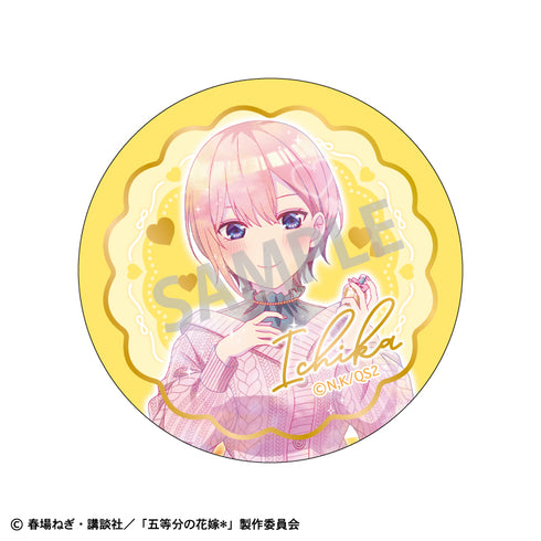 『五等分の花嫁*』【BOX】トレーディング箔押し缶バッジ/メイクアップ カミアニTOUCH