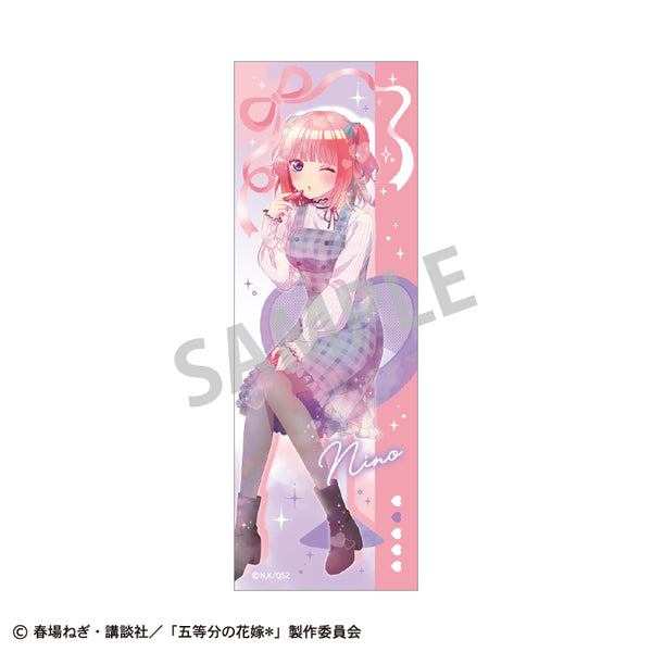 『五等分の花嫁*』ロングスクエア缶バッジ 中野二乃/メイクアップ カミアニTOUCH