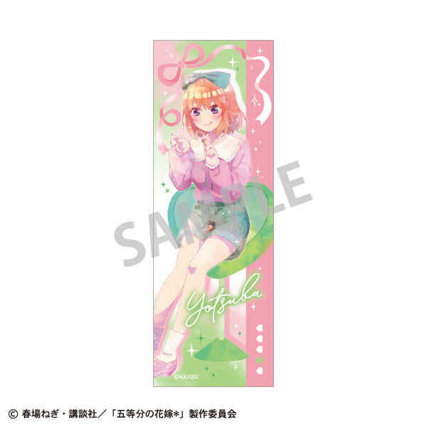 『五等分の花嫁*』ロングスクエア缶バッジ 中野四葉/メイクアップ カミアニTOUCH