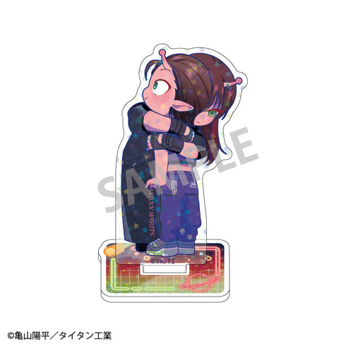 『銀河特急 ミルキー☆サブウェイ』ホログラムミニアクリルスタンド アカネ&カナタ/描き起こし第2弾