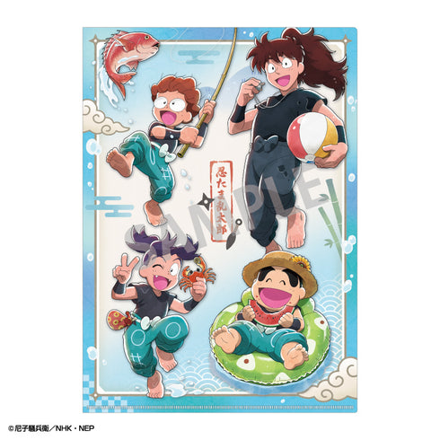 『忍たま乱太郎』A4シングルクリアファイル 一年は組/はじける笑顔!全力水遊び大作戦の段