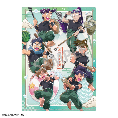 『忍たま乱太郎』A4シングルクリアファイル 六年生/はじける笑顔!全力水遊び大作戦の段