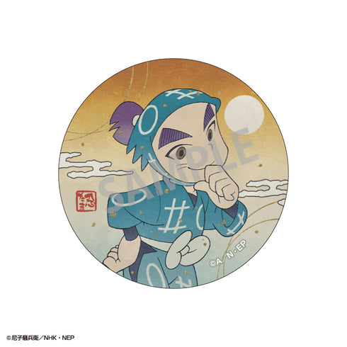 《忍者小丸子亂太郎》和紙風收藏徽章/KamiAni TOUCH 第1彈 會計委員會・禮儀委員會【BOX】