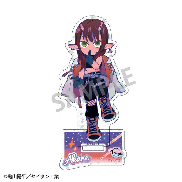 『銀河特急 ミルキー☆サブウェイ』ホログラムミニアクリルスタンド アカネ/描き起こし第3弾 COSMOS☆IDOL