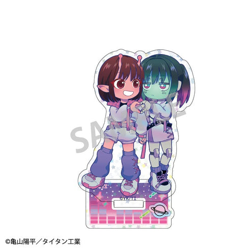 『銀河特急 ミルキー☆サブウェイ』ホログラムミニアクリルスタンド チハル&マキナ/描き起こし第3弾 COSMOS☆IDOL