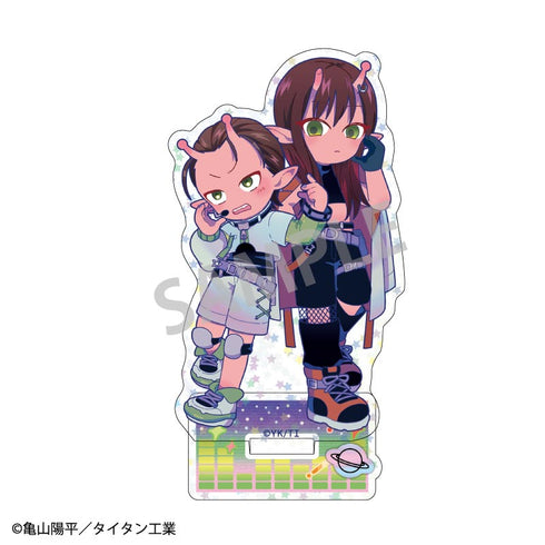 『銀河特急 ミルキー☆サブウェイ』ホログラムミニアクリルスタンド アカネ&カナタ/描き起こし第3弾 COSMOS☆IDOL