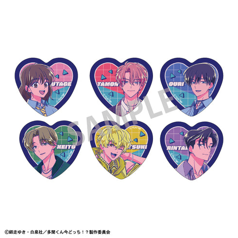 『多聞くん今どっち!?』トレーディングハート型缶バッジ/カミアニTOUCH【BOX】【202610再販】