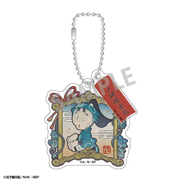 "Nintama Rantarō" Double-Part Acrylic Keychain: Ninotsubo_Library / Kami-Ani TOUCH5_Library & Physical Education Committee