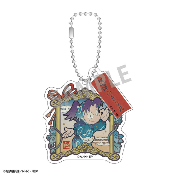 "Nintama Rantarou" Double-Part Acrylic Keychain: Kirimaru_Library / Kami-Ani TOUCH5_Library & Physical Education Committee