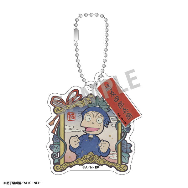 "Nintama Rantarō" Double-Part Acrylic Keychain: Tokitomo_Physical Education / Kami-Ani TOUCH5_Library & Physical Education Committee