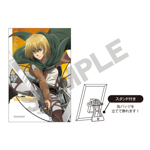『進撃の巨人』アート缶バッジ アルミン アクション【202606再販】