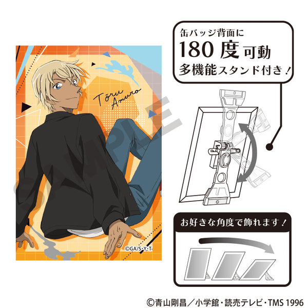 『名探偵コナン』アート缶バッジ 安室透 ジャンプ