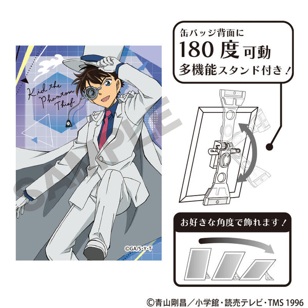 『名探偵コナン』アート缶バッジ 怪盗キッド ジャンプ