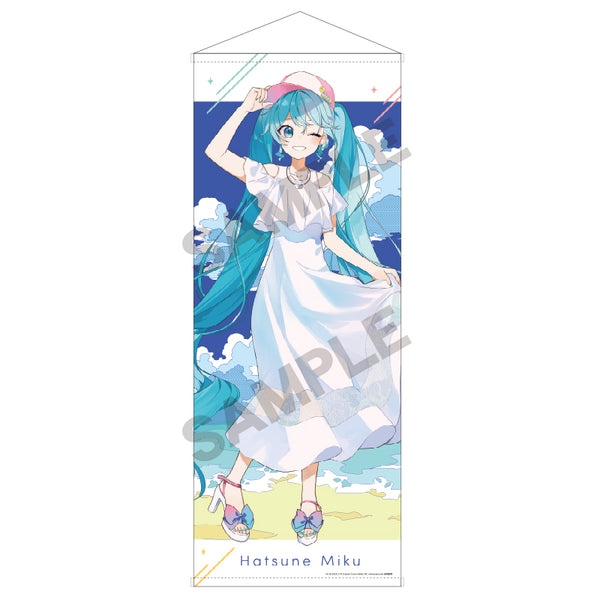 『初音ミク』等身大タペストリー 白ワンピース
