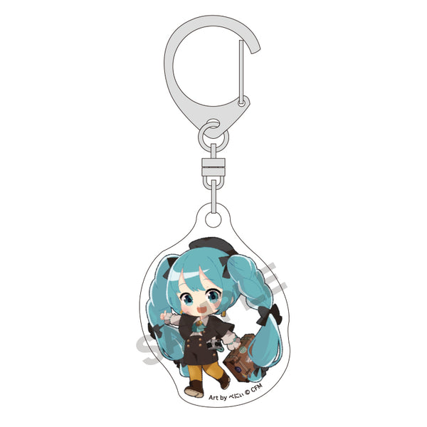 『初音ミク』ミニアクリルキーホルダー パープル