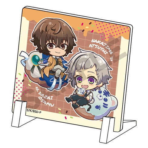 『文豪ストレイドッグス』ミニアクリルパネル 中島敦_太宰治 きゃらペコドーナツ