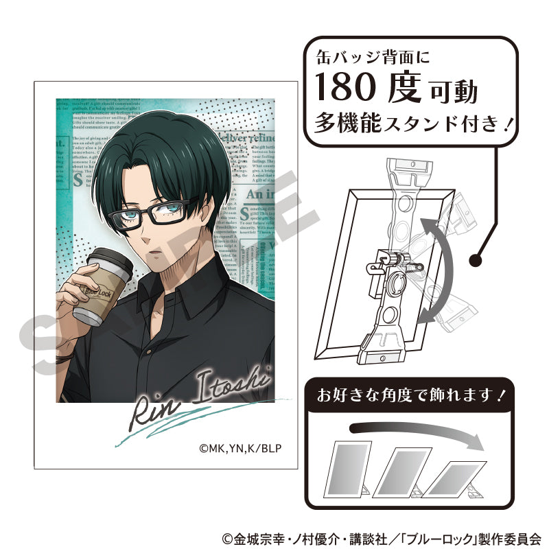 ブルーロック』フォトジェニ缶バッジ 糸師凛 休日メガネ - Anime Store.JP