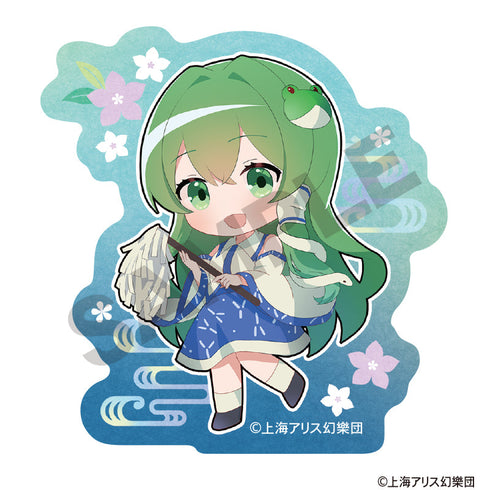 『東方Project』ダイカットステッカー 東風谷早苗 ミニキャラ 夏越の祓