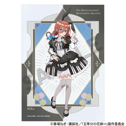 『五等分の花嫁』シングルクリアファイル 中野三玖 モノクロバニードレス