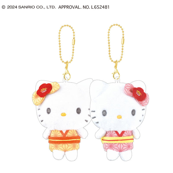 "Sanrio Characters" Nico-Nui Keychain / Hello Kitty / Mimi / Wafu