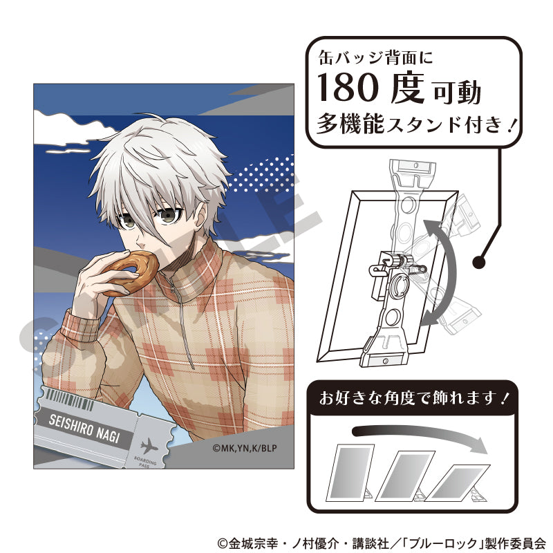 ブルーロック　旅行　凪誠士郎　缶バッジ ブルーロック』アート缶バッジ 凪誠士郎 旅行 – Anime Store JP