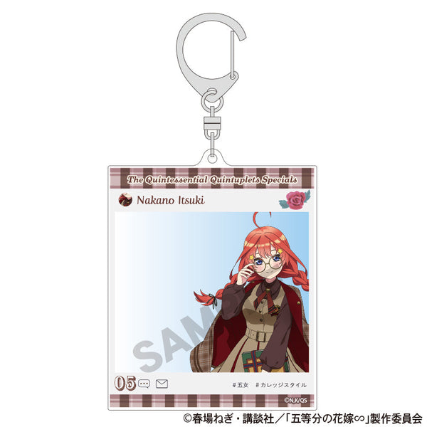 『五等分の花嫁』SNS風アクリルキーホルダー 中野五月 カレッジスタイル