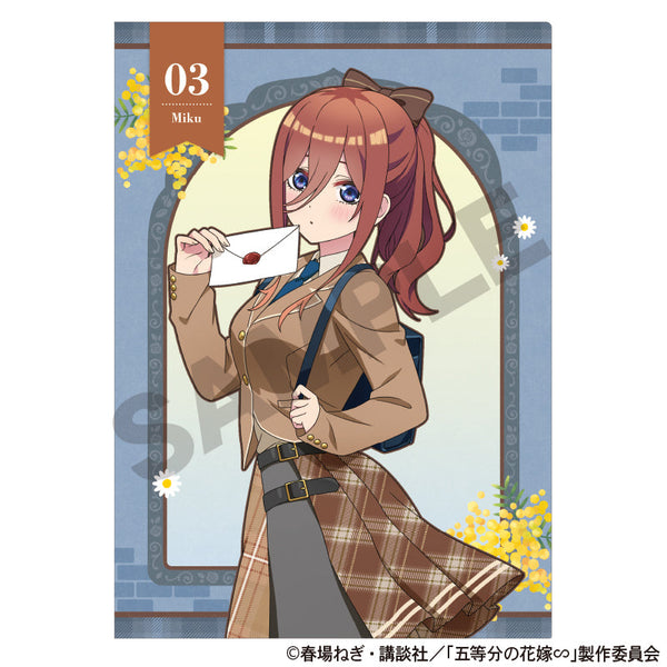 『五等分の花嫁』シングルクリアファイル 中野三玖 カレッジスタイル