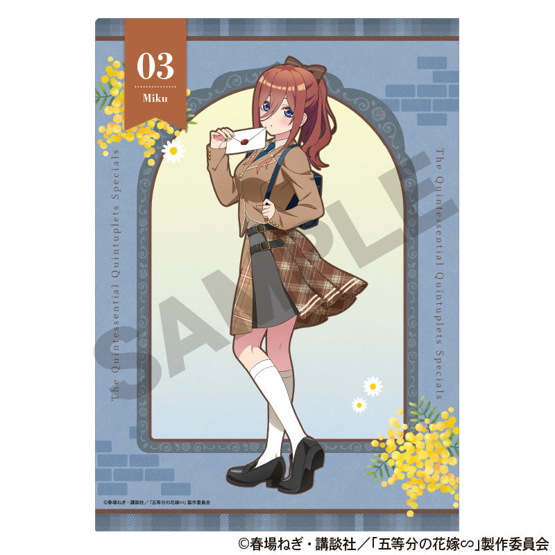 五等分の花嫁』シングルクリアファイル 中野三玖 カレッジ