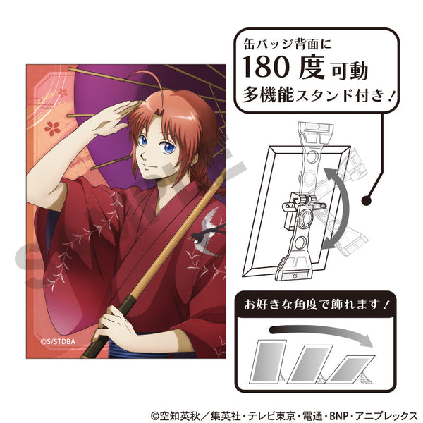 『銀魂』アート缶バッジ 神威 春の錦