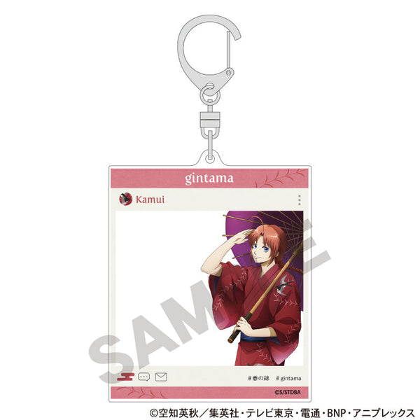 『銀魂』SNS風アクリルキーホルダー 神威 春の錦